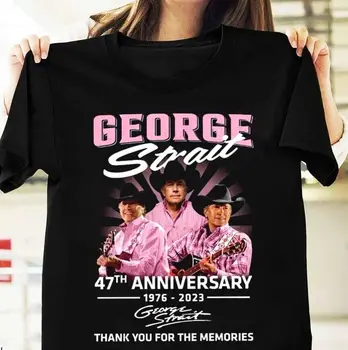 george strait благодаря 2023 подарък за фенове унисекс риза с всички размери S-3XL дълъг ръкав