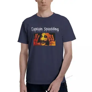 Captain Spaulding Classic T Shirt (2) Мъжка смешна тениска с къс ръкав около врата тениска 100% памук ново пристигане облекло
