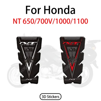 Мотоциклетни аксесоари за Honda NT 650 700V 1000 1100 Приключенски стикери Стикери Стикери Протектор резервоар Pad Gas Fuel Oil Kit коляното