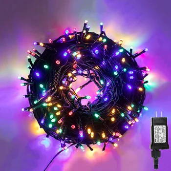 LED String Light Outdoor Plug in Fairy Light Garland 10m 20m 50M 100m Коледна светлина за сватбено тържество Tree Holiday Decor