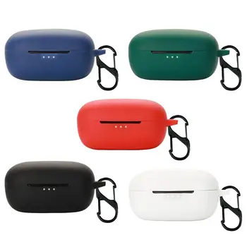 силиконов защитен калъф за Earfun Air Pro 3 капак безжични Bluetooth-съвместими слушалки Shell с кука за слушалки аксесоар