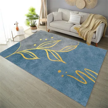 скандинавски стил хол килим масичка за кафе килим мат модерен минималистичен пейзаж домакинство мат миещи се