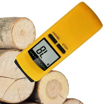 Тестер за влага на дърва за огрев Детектор за изтичане на вода Тестер за влага с LCD дисплей Цифров влагомер Професионално съдържание на влага