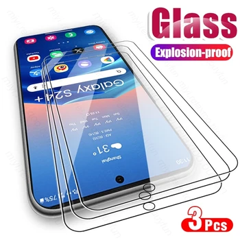 Sumsung S 24 Plus Glass 3PCS Защитен стъклен калъф за SamsungS24 Samsung Galaxy S24 Plus S24Plus S24 + Пълен капак от закалено стъкло