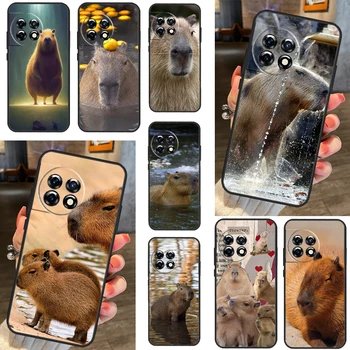 Животински забавен калъф Capybara за OnePlus Ace Pro 11 10 9 8 8T 9RT 10T 10R OnePlus Nord 2T CE 2 Lite N10 N20 Coque