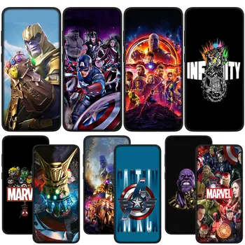 Супергерой Marvel Avengers Endgame мек капак телефон за Samsung Galaxy S21 S20 Fe S23 S22 Ultra S8 Plus A12 A13 A21S A71 M21 случай