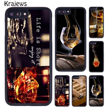 Krajews Калъф за телефон за пушене на пури за iPhone SE2020 15 14 6S 7 8 Plus 11 12 мини 13 Pro X XR XS Макс капак черупка кок