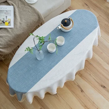2022 Нов чай маса кърпа покритие патица яйце овална маса чай маса кърпа