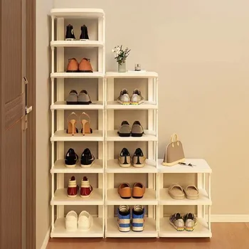 Стойка за обувки Проста многослойна стояща съхранение Икономични обувки Рафт за домакински общежития Мебели Подвижни шкафове за обувки