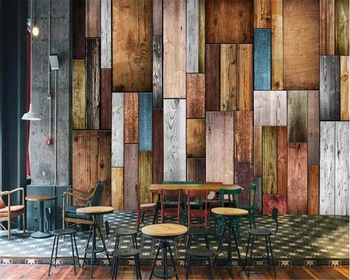 Beibehang 3d тапети Европейска и американска мода дърво TV фон тапети хол спалня стенописи papel de parede