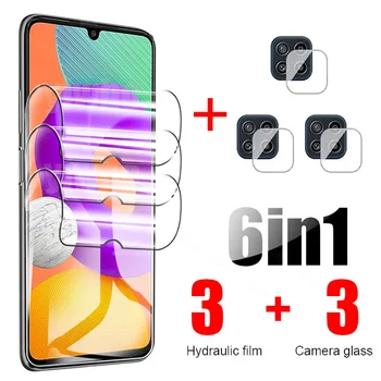 Камера закалено стъкло на за Samsung Galaxy M22 хидрогел филм екран протектор филм за Samsung M22 M225F M 22 6.4inch стъкло