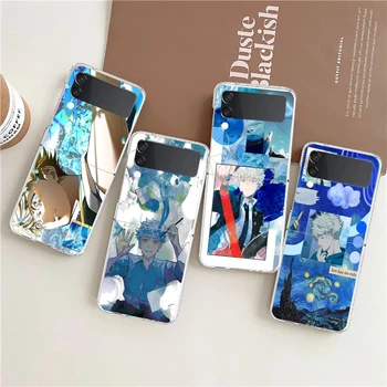 Japan Аниме синьо Период Ятора Ягучи Ясен калъф за телефон за Samsung Z Flip 4 Висока твърда PC обвивка за Galaxy Z Flip 3 5G капак