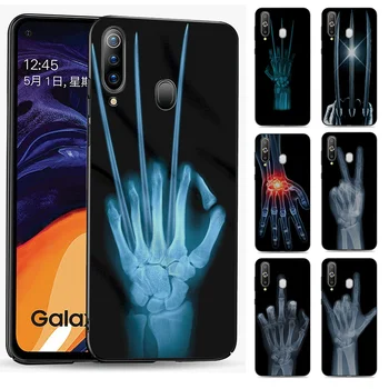 Калъф за телефон за Samsung A02S A03S A10S A11 A12 A20S A21S A30 S20 A31 A32 A33 A50 A30S A51 Fundas Wolverine X-ray Hand Bones