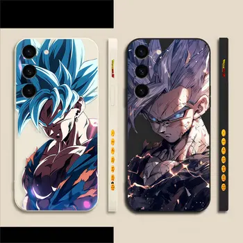 Аниме S-Super S-Saiyan G-Goku телефон случай за Samsung S23 S22 S21 S20 FE S11 S11E S10 S10E S30 Ultra Plus 4G 5G случай Fundas Shell