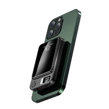 10000mAh магнитно безжично зарядно устройство за iPhone 14/15/13/12 серия 22.5W преносимо зарядно устройство 20W PD USB-C батерия