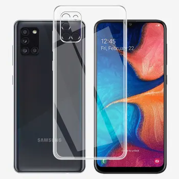 За Samsung Galaxy M31 Prime Case Ясен силиконов мек капак за телефон за Samsung M11 M21 Fundas за Samsung M31 прозрачен кок