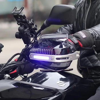 Мотоциклет HandGuards LED спирачка дръжка протектор щит капаци за Honda VFR800 CG 125 Bros 160 куб XR400 FMX 650 Valkyrie 1500