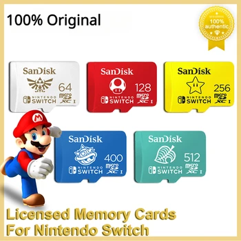 SanDisk microSDXC карта лицензирани карти с памет за Nintendo Swich Trans флаш карти микро SD карта за PC Loptop игра