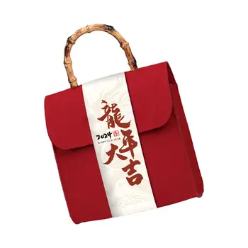 Нова година голяма пазарска чанта Goody торбичка декоративни лек с дръжка преносим Нова година подарък чанта за фестивал празнично парти