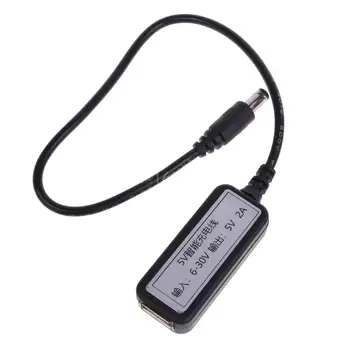 Надеждно зареждане мъжки DC5521 към USB адаптер 6V-30V вход 5V2A изход USB зарядно адаптер за мобилни телефони таблети