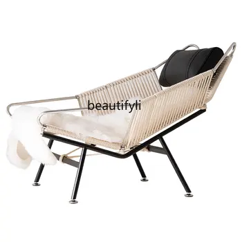 класически дизайнер модел recliner дълга вълна мързелив стол хол