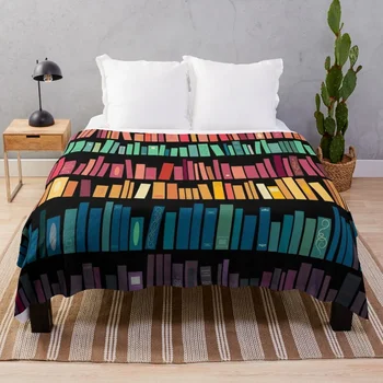 Цветна библиотека хвърлят одеяло реколта одеяло легло покрива бебе одеяло детски одеяло