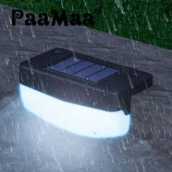 PaaMaa LED слънчева стълбищна светлина водоустойчива външна градина проход двор тераса мантинела стъпка светлина пейзаж светлина