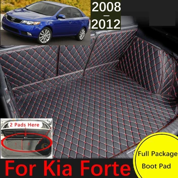 Персонализирана стелка за багажник за кола за Kia Forte Cerato Shuma Koup Sedan TD 2008 ~ 2012 Cargo Liner Килим Интериорни части Аксесоари Cover