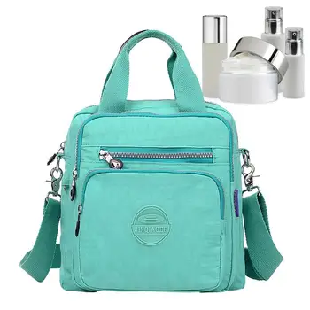 Дамска раница за рамо 3 в 1 Tote чанти Crossbody Top дръжка чанта с подвижна каишка водоустойчива пазарска чанта за тийнейджъри пътуване