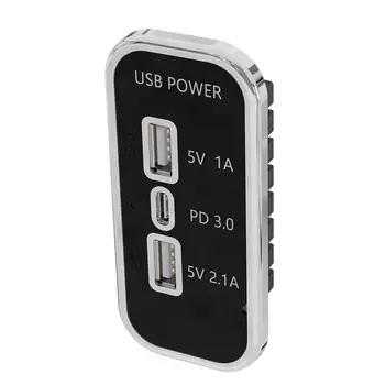 USB зарядно за телефон за кола USB 3 порт преобразуване щепсел стабилно напрежение автоматично зарядно адаптер за автобуси автомобили RVs кораби