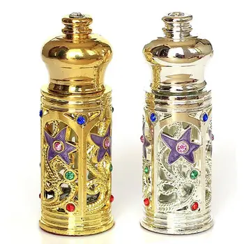 3ml Реколта метал парфюм бутилка арабски стил етерични масла капкомер бутилка контейнер Близкия изток плевене декорация подарък