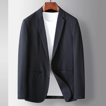 Lin2876-Мъжки бизнес костюми Black Slim Grey