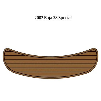 2002 Baja 38 Специална платформа за плуване Стъпка Мат лодка EVA пяна тиково дърво палуба подови настилки подложка