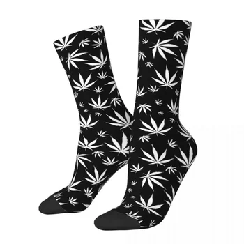 Плевел листа чорапи мъжки дамски модни чорапи хип-хоп пролет лято есен зима средна тръба чорапи подарък