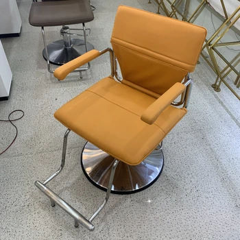 Педикюр красота бръснарски столове рецепция стилист рецепция проста коса стол въртящ се луксозен Sillas Barberia мебели HD50LF