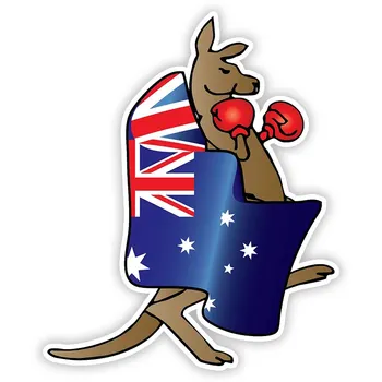 S50519# Различни размери Личност PVC Decal Австралийски флаг Бокс кенгуру водоустойчив стикер за кола на мотоциклет лаптоп