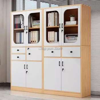 Чекмеджета Вертикален шкаф Организатор Висок Компактен дизайнер Стъклени офис шкафове Големи модерни шкафове Мебели за салон