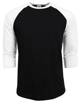 A2758 нова мода 2022 гореща продажба лято есен Мъжко O-образно деколте 100% памучна тениска Мъжка ежедневна тениска с 3/4 ръкав Риза от трико Raglan