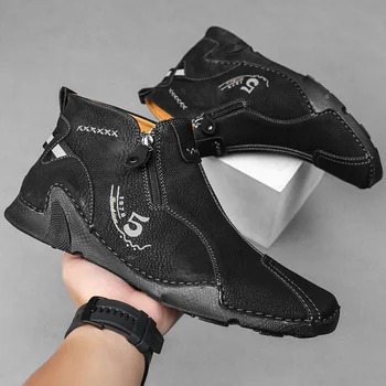 Маратонки Мъже 2023 Ежедневни обувки на открито против хлъзгане Мъж глезена ботуши високо качество маратонки мъж безплатна доставка обувки за мъже