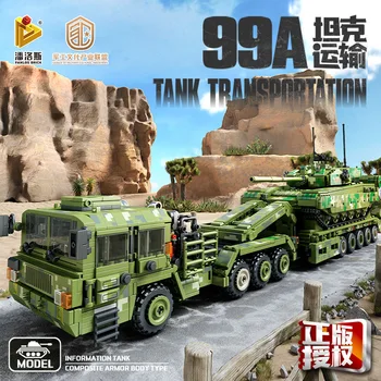 Panlos 688003 99A резервоар транспорт кола модел Battlefield мобилност серия малки частици монтаж играчки градивен блок 2784PCS