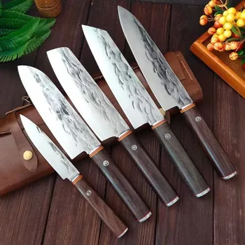 Chef нож японски кирицуке Santoku ножове пълен Tang замъглени риба обезкостяване пилинг ножове сатър риба филе суши нож