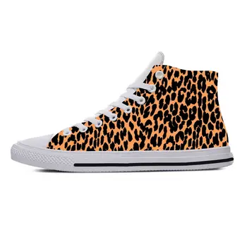 Animal Panther Leopard Print Skin Pattern Fashion Casual Cloth Shoes High Top Comfortable Breathable 3D Print Men Women Sneakers