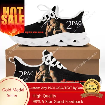 2Pac Tupac Rap All Eyez on Me Спортни обувки Мъжки Дамски Тийнейджъри Детски Детски Маратонки Ежедневни Персонализирани Висококачествени Двойка Обувки