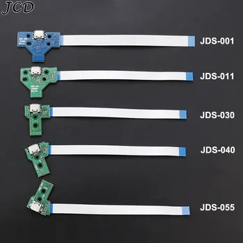 JCD 1set USB порт за зареждане Socket платка за PS4 контролер за 12Pin JDS 011 030 040 055 14Pin 001 конектор