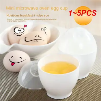 1~5PCS Нов здравословен микровълнов котел за яйца Мини преносима чаша за готвене на бързи яйца Кухненски инструменти за закуска