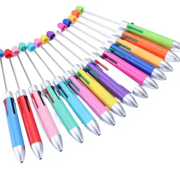 сладък колоритен DIY 4 цвят формован писалка творчески прибиращ се многоцветен химикалка писане маркиране инструмент