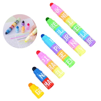 1/2Pcs 6 цвята снаждане мини библейски маркери реколта бонбони цветове гел маркери гел маркери