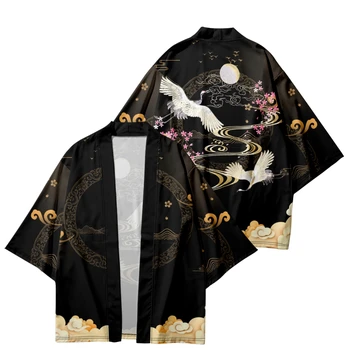 3D отпечатано японско кимоно мъжко лято Ново Haoli Samurai кимоно карате улично облекло