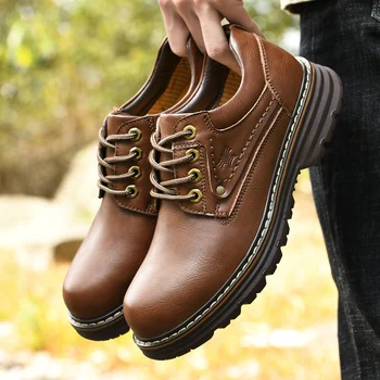ZOCI Мъжки обувки Бизнес ежедневни обувки M2 Мъжки британски официални мъжки висококачествени външни водоустойчиви работни обувки