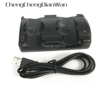 ChengChengDianWan 5pcs 2 в 1 Двойно зареждане USB захранвано зарядно устройство за игра Стойка за стойка за PS3 безжичен контролер